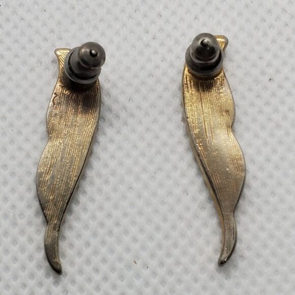 Vintage Red & Silver Earrings - Picture 3 of 3